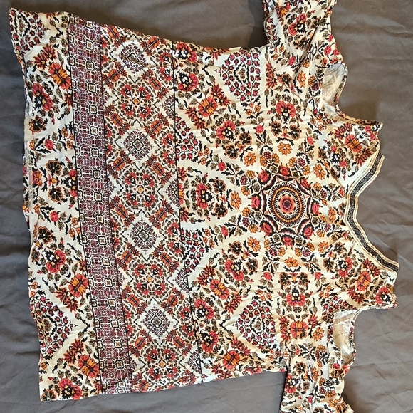 Floral Print Women's Top - Picture 4 of 4